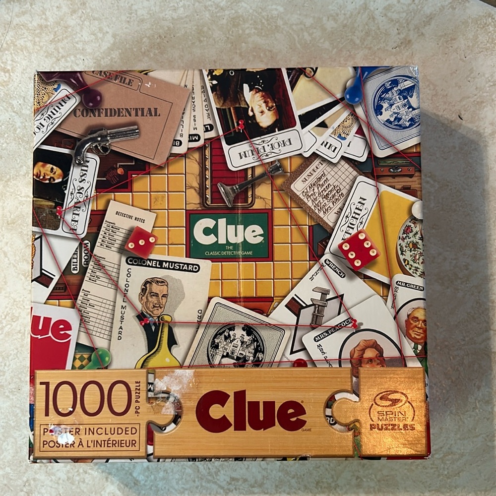 Puzzle- Clue, 100 pieces, Spin Master brand